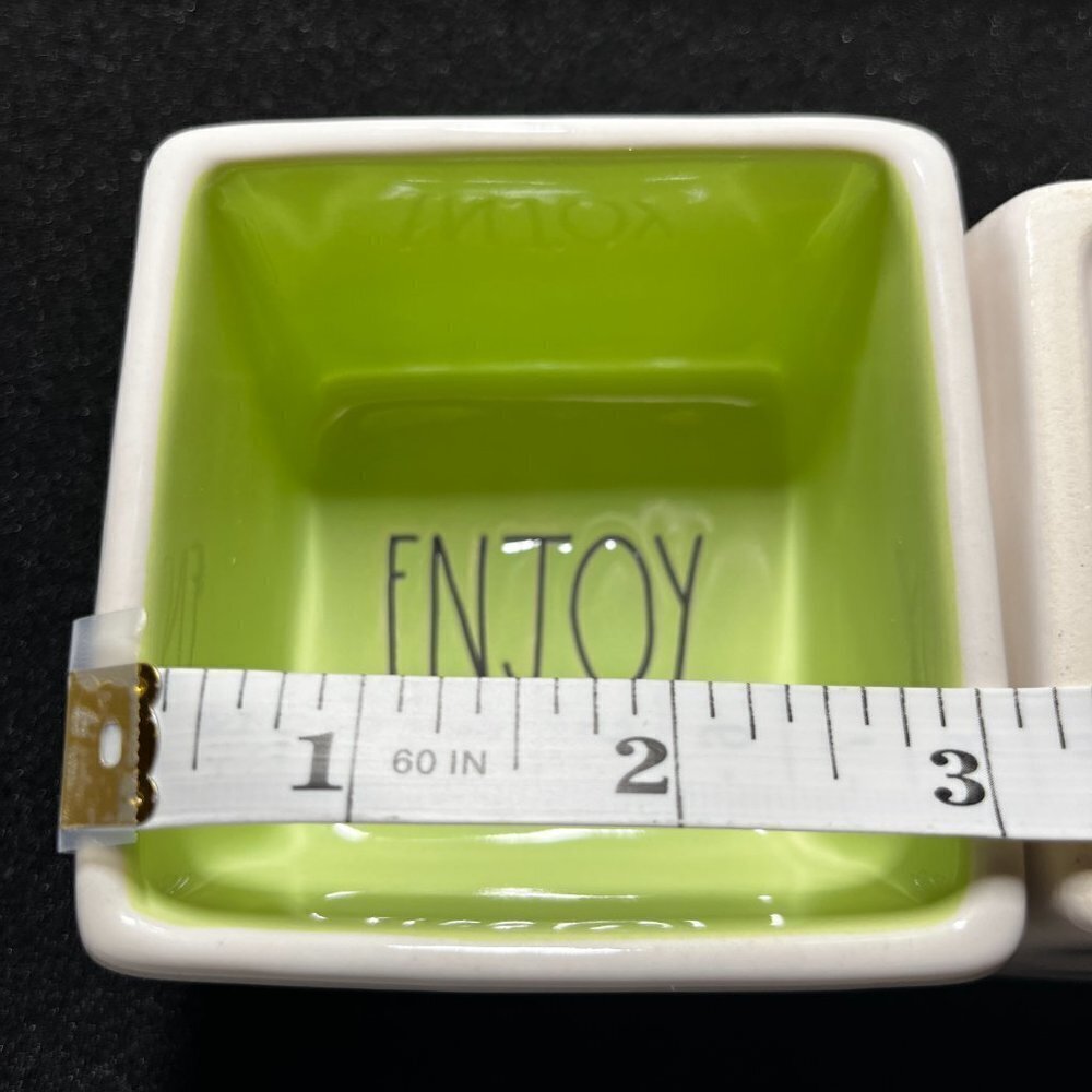 Rae Dunn Savor & Enjoy 3x3 Snack Set-FREE SHIPPING - Picture 4 of 6